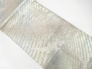 アンティーク　カモメに洋館模様織り出し袋帯（材料）